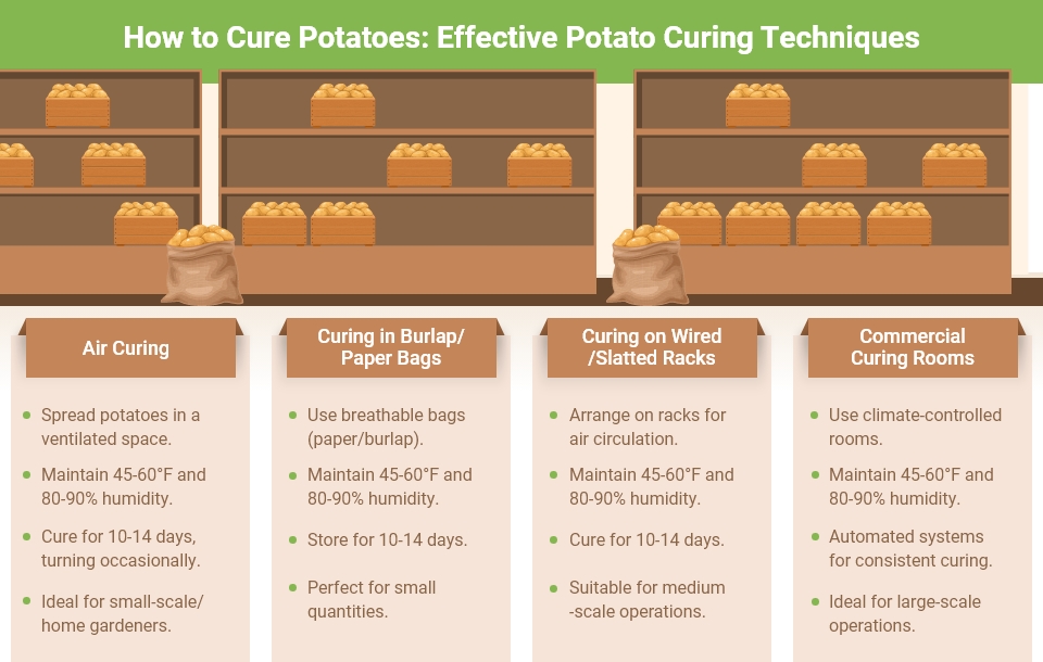 methods of curing potatoes