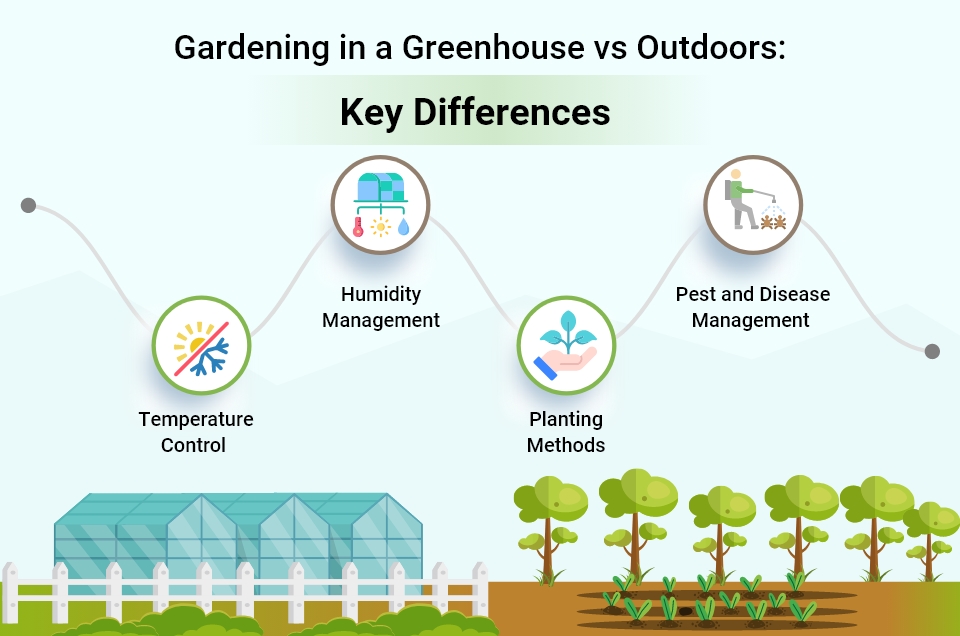 gardening in greenhouse vs outdoors